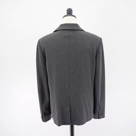 Rafaella Size 10 Gray 3 Button Blazer Polyester Rayon Spandex Work Attitre - Picture 5 of 9
